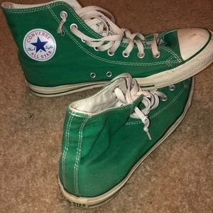 Hi-top Green Chuck Taylor’s